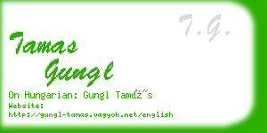 tamas gungl business card